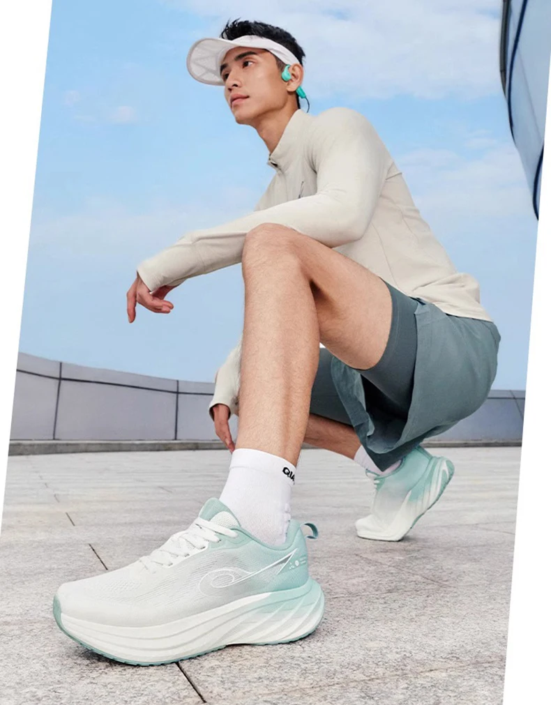 QIAODAN DS2 Men's Jogging Shoes 2026 Mesh Shock Absorption Training Sport Shoes Breathable Running Sneakers QXB023253217R