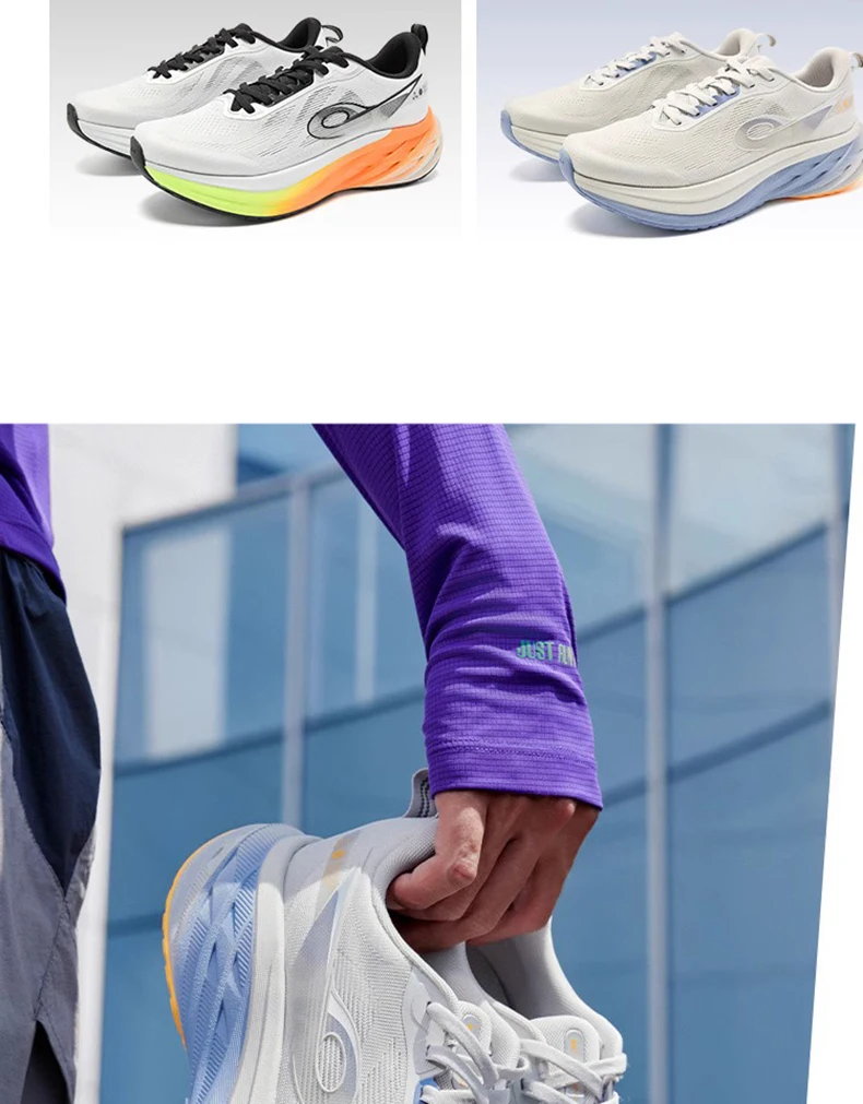 QIAODAN DS2 Men's Jogging Shoes 2026 Mesh Shock Absorption Training Sport Shoes Breathable Running Sneakers QXB023253217R