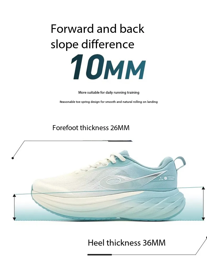 QIAODAN DS2 Men's Jogging Shoes 2026 Mesh Shock Absorption Training Sport Shoes Breathable Running Sneakers QXB023253217R