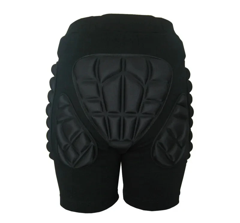 Black Sports Skiing Skating Snowboarding Shorts Hip Protective Bottom Padded for Ski & Roller Skate & Snowboard Hip Protection
