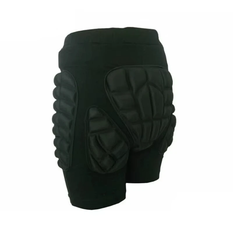 Black Sports Skiing Skating Snowboarding Shorts Hip Protective Bottom Padded for Ski & Roller Skate & Snowboard Hip Protection