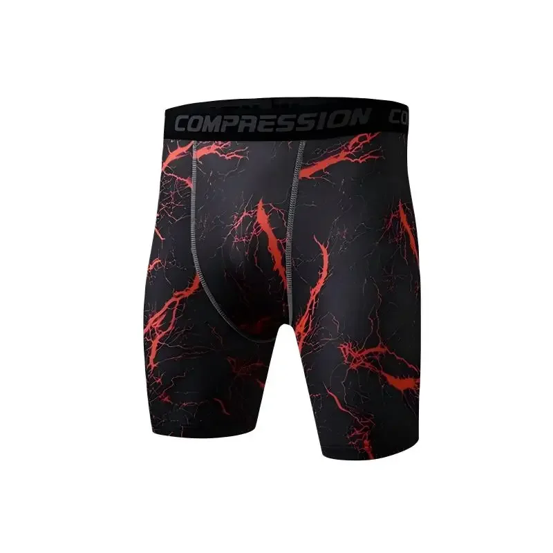 1 PC Men's Running Compression Sportswear Camouflage Tights Men Short Quick Dry Bodybuilding Fitness Shorts Elastic Sportswear