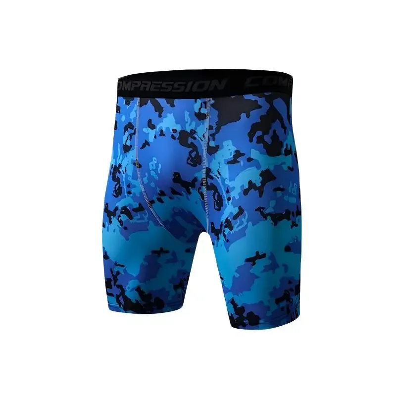 1 PC Men's Running Compression Sportswear Camouflage Tights Men Short Quick Dry Bodybuilding Fitness Shorts Elastic Sportswear