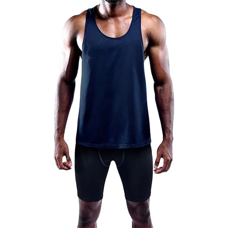 Men Running Vest Summer Gym Fitness Male Sleeveless Shirt Workout Training Singlets Football Tanktop Clothing Sport Tank Top Men