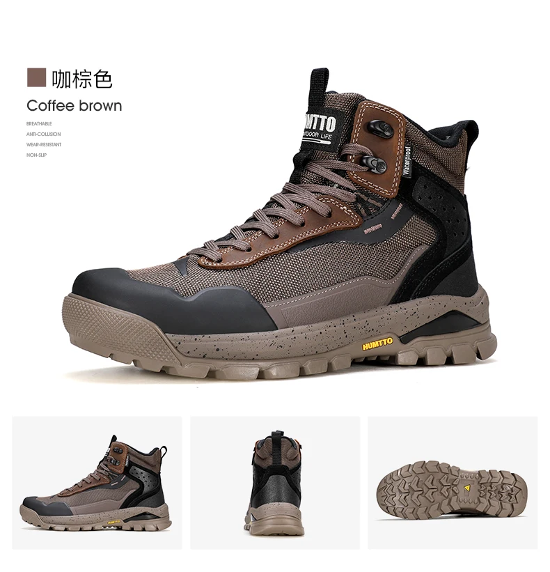 HUMTTO Hiking Shoes Men Winter Outdoor Sports Climbing Shoes hunting boots Warm outdoors ankle travel boots Trekking Sneakers