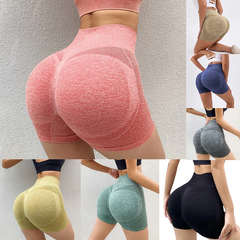 1/2PCS Women Shorts Sports For Women New Cycling Jogging Fitness High Waist Push Up Gym Shorts Leggings Women Yoga Clothing