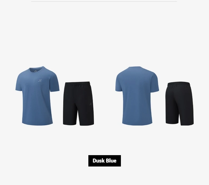 XTEP Men's T Shirt Shorts 2025 Spring Summer Shock Absorption Cushion Tops Bottoms Climbing Outdoor Mixed Color 875229A70154
