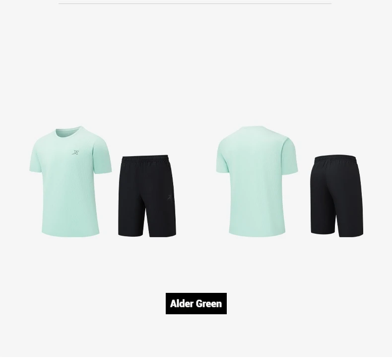 XTEP Men's T Shirt Shorts 2025 Spring Summer Shock Absorption Cushion Tops Bottoms Climbing Outdoor Mixed Color 875229A70154