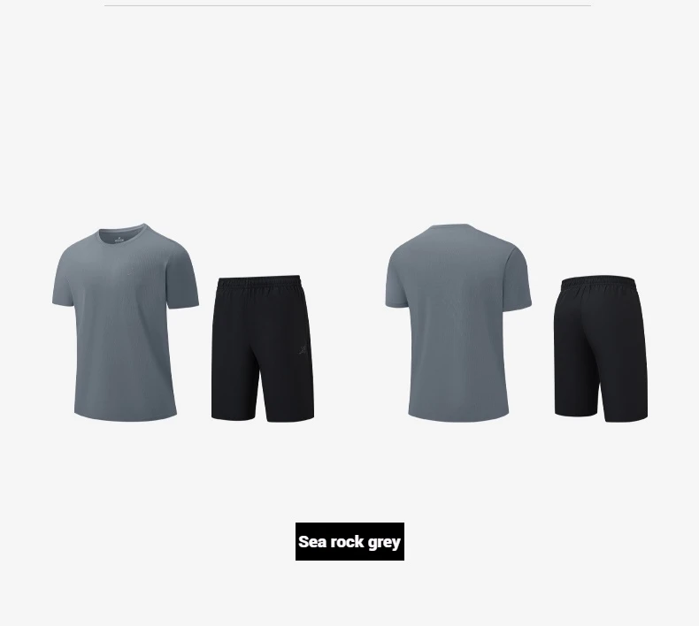 XTEP Men's T Shirt Shorts 2025 Spring Summer Shock Absorption Cushion Tops Bottoms Climbing Outdoor Mixed Color 875229A70154