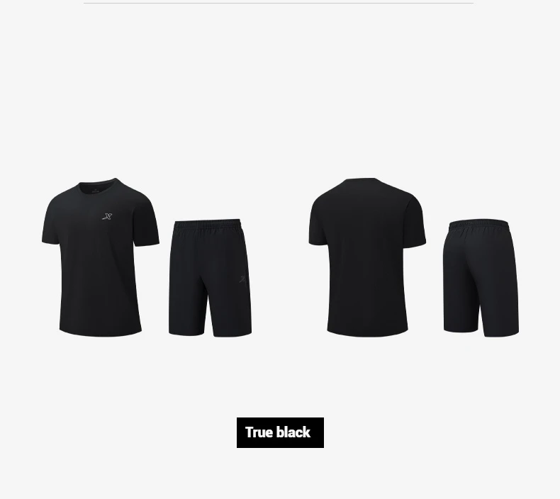 XTEP Men's T Shirt Shorts 2025 Spring Summer Shock Absorption Cushion Tops Bottoms Climbing Outdoor Mixed Color 875229A70154