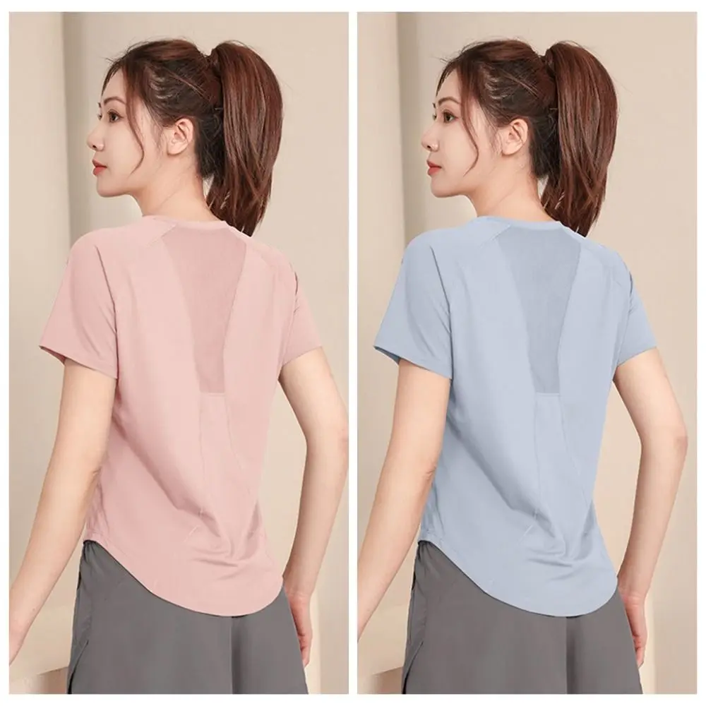 Short-Sleeved Professional Running Colothes Breathable Fabric Quick-Drying Material Yoga Clothes Comfortable Fit Lightweight