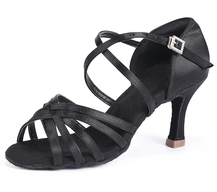 UK Latin Dance Shoes Women's Professional High Heel Soft Suede Soled for Adults Club White Latin Dance Shoes
