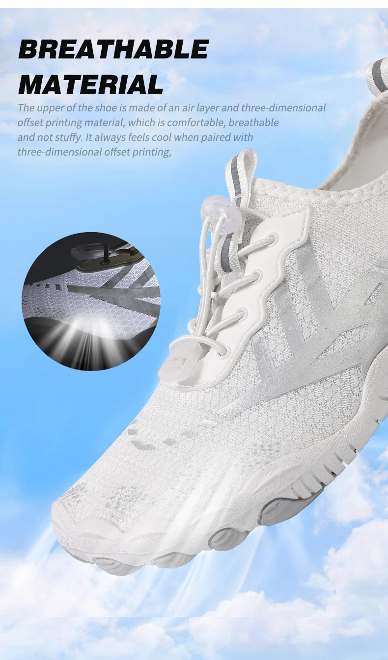 Quick Dry Water Shoes For Men Women Barefoot Shoes Beach Aqua Shoes Lightweight Sports Sneakers Hiking Surfing Boating Fishing