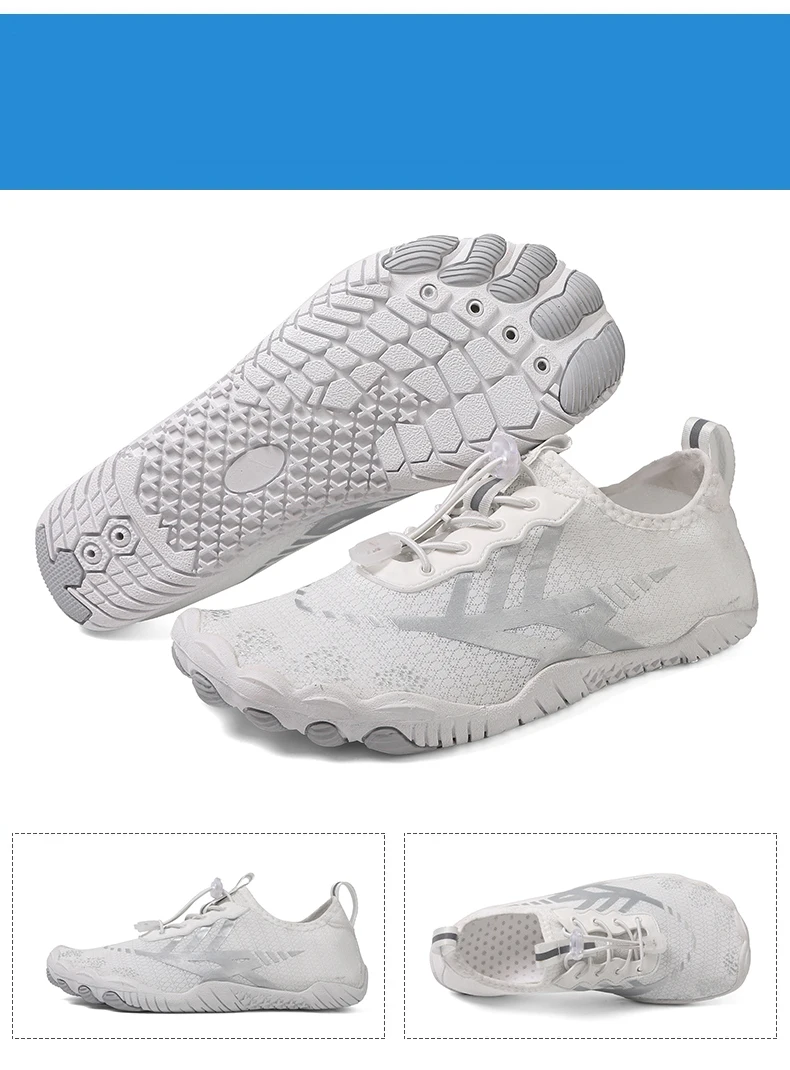 Quick Dry Water Shoes For Men Women Barefoot Shoes Beach Aqua Shoes Lightweight Sports Sneakers Hiking Surfing Boating Fishing
