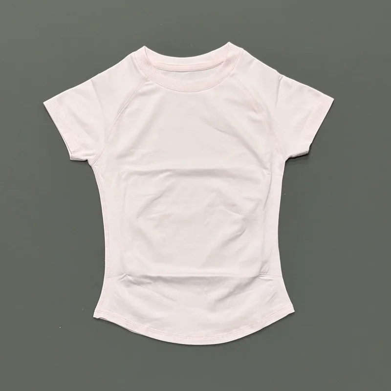 HISTELLO Women Short Sleeve Gym Workout Tops Slim Fit High Stretch Lightweight Yoga Running Fitness Casual Daily Sports Top