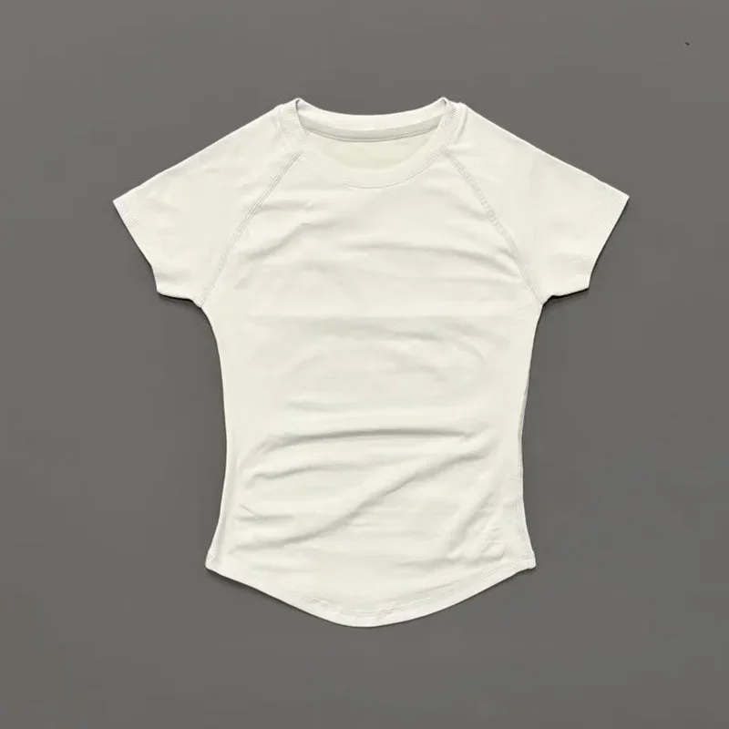 HISTELLO Women Short Sleeve Gym Workout Tops Slim Fit High Stretch Lightweight Yoga Running Fitness Casual Daily Sports Top