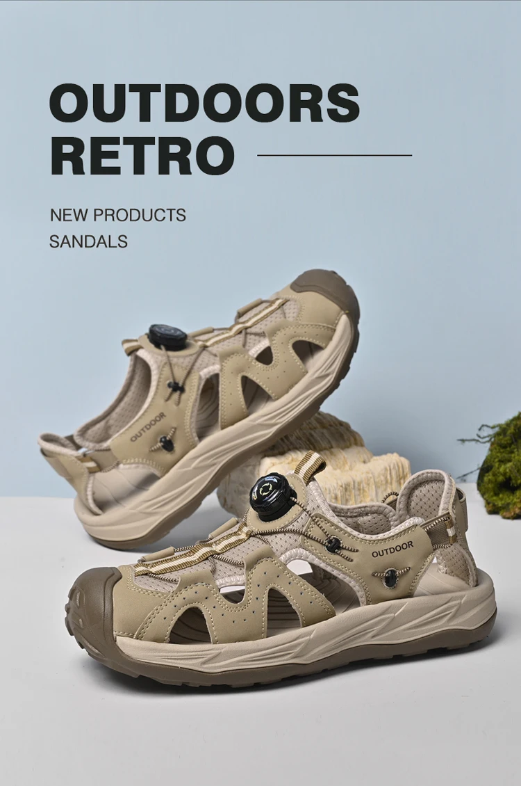 High-quality men's leisure sports sandals summer new breathable outdoor sandals with thick soles and comfortable sandals 38-47