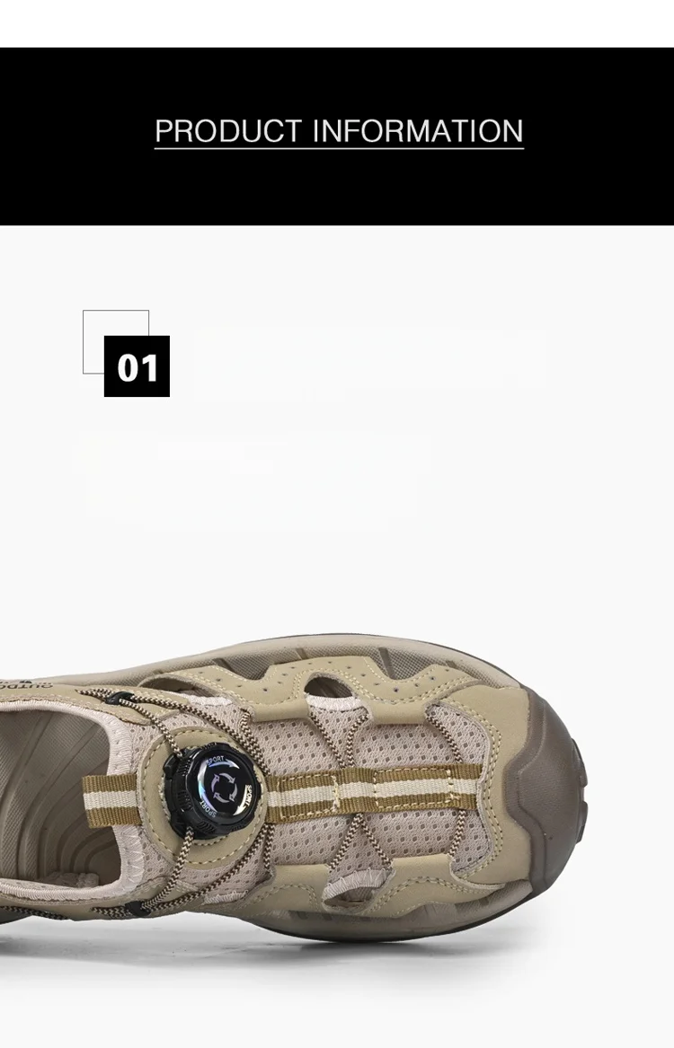 High-quality men's leisure sports sandals summer new breathable outdoor sandals with thick soles and comfortable sandals 38-47