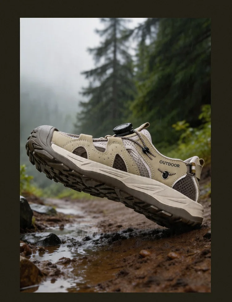 High-quality men's leisure sports sandals summer new breathable outdoor sandals with thick soles and comfortable sandals 38-47