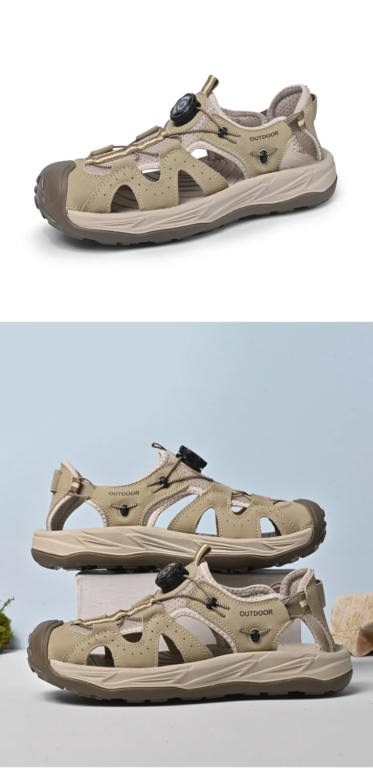 High-quality men's leisure sports sandals summer new breathable outdoor sandals with thick soles and comfortable sandals 38-47