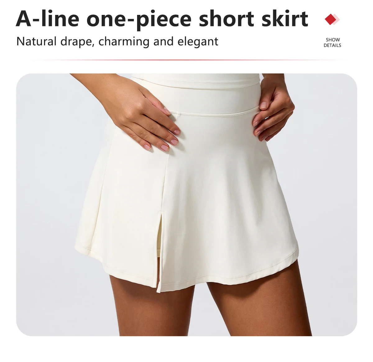 Hearuisavy Sports Skirt Woman High Waisted Workout Yoga Golf Skirt Quick Dry Breathable Short Skirt Casual Running Female Skorts