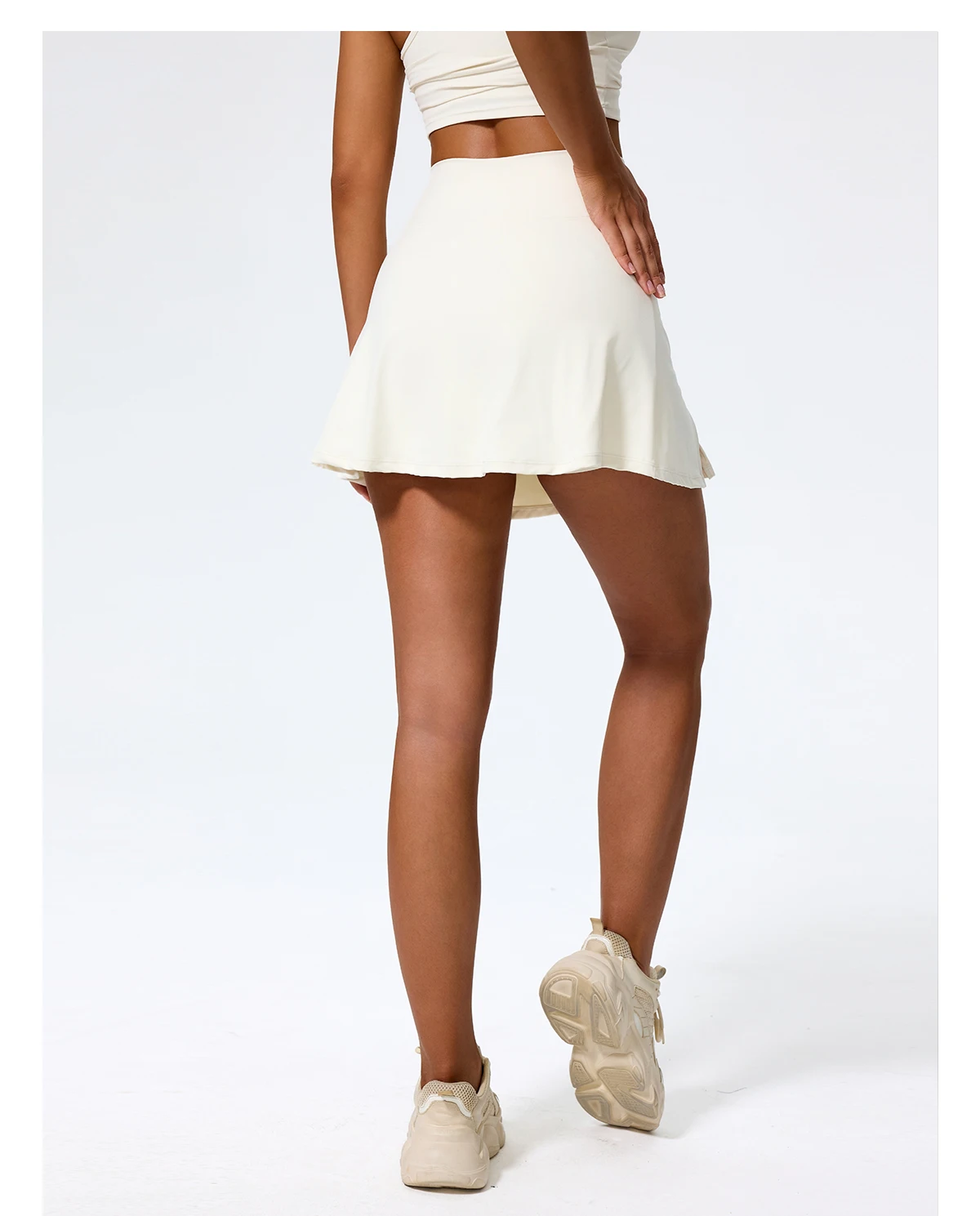 Hearuisavy Sports Skirt Woman High Waisted Workout Yoga Golf Skirt Quick Dry Breathable Short Skirt Casual Running Female Skorts