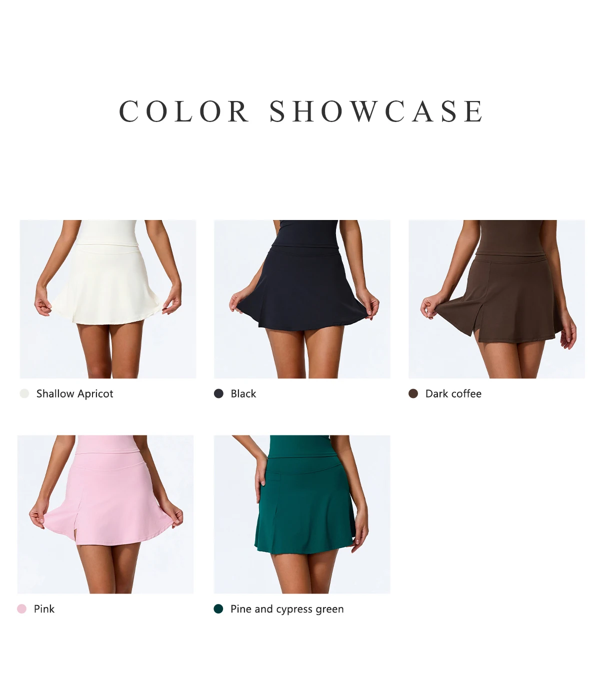 Hearuisavy Sports Skirt Woman High Waisted Workout Yoga Golf Skirt Quick Dry Breathable Short Skirt Casual Running Female Skorts