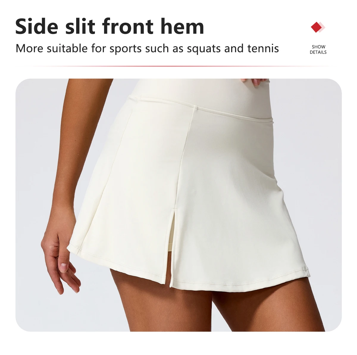 Hearuisavy Sports Skirt Woman High Waisted Workout Yoga Golf Skirt Quick Dry Breathable Short Skirt Casual Running Female Skorts