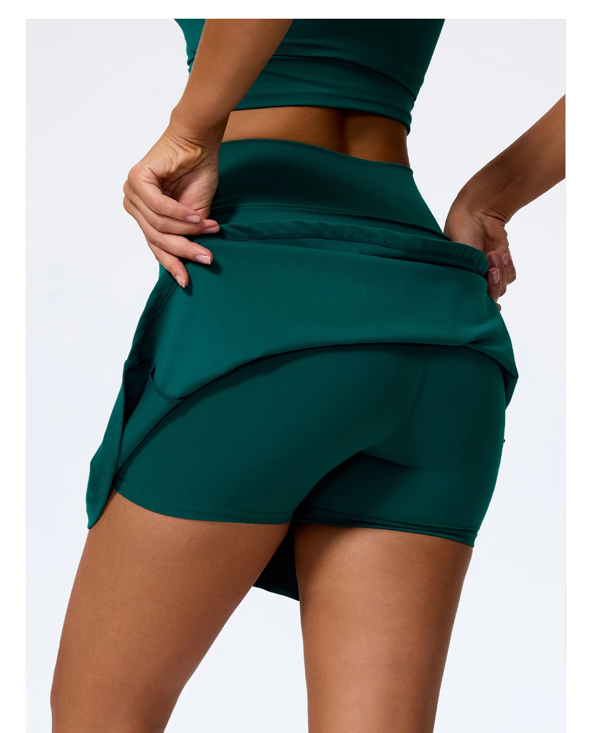 Hearuisavy Sports Skirt Woman High Waisted Workout Yoga Golf Skirt Quick Dry Breathable Short Skirt Casual Running Female Skorts