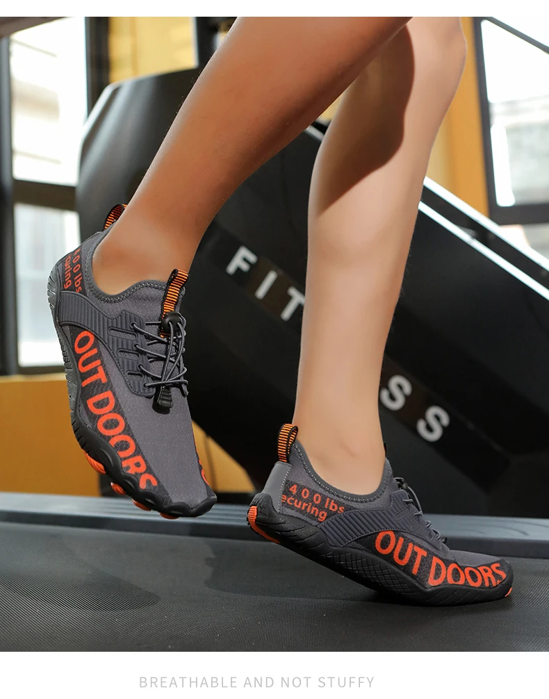 Unisex Five Fingers Barefoot Water Shoes Non-Slip Quick Dry Beach Shoes For Men Women Outdoor Swimming Surfing Fitness Sneakers