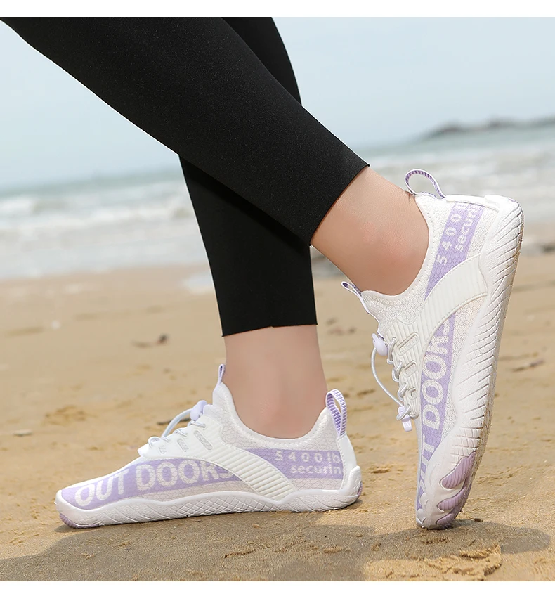 Unisex Five Fingers Barefoot Water Shoes Non-Slip Quick Dry Beach Shoes For Men Women Outdoor Swimming Surfing Fitness Sneakers