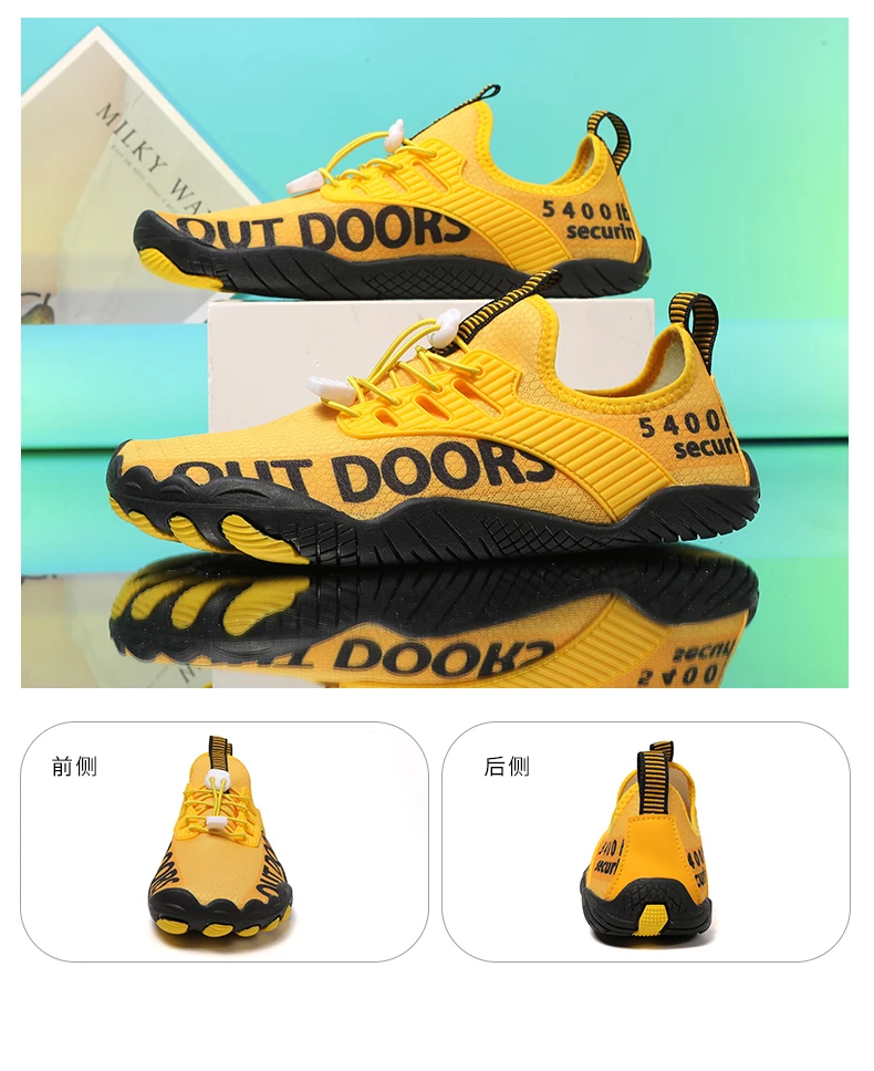 Unisex Five Fingers Barefoot Water Shoes Non-Slip Quick Dry Beach Shoes For Men Women Outdoor Swimming Surfing Fitness Sneakers