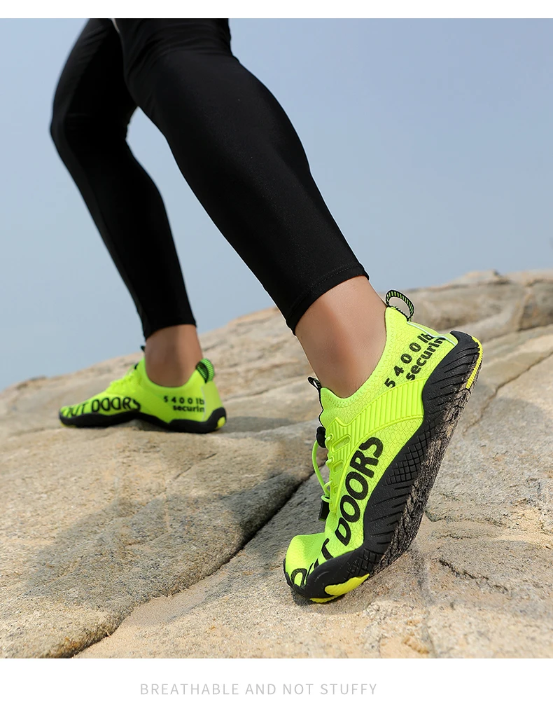Unisex Five Fingers Barefoot Water Shoes Non-Slip Quick Dry Beach Shoes For Men Women Outdoor Swimming Surfing Fitness Sneakers