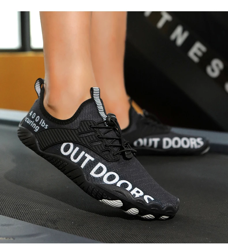 Unisex Five Fingers Barefoot Water Shoes Non-Slip Quick Dry Beach Shoes For Men Women Outdoor Swimming Surfing Fitness Sneakers
