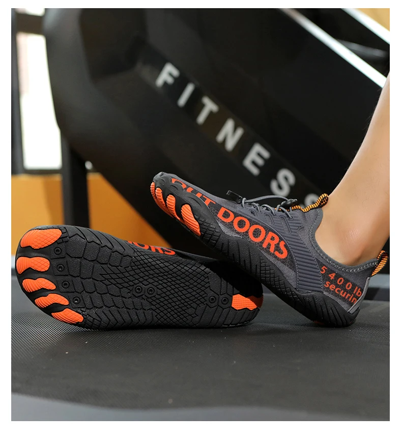Unisex Five Fingers Barefoot Water Shoes Non-Slip Quick Dry Beach Shoes For Men Women Outdoor Swimming Surfing Fitness Sneakers