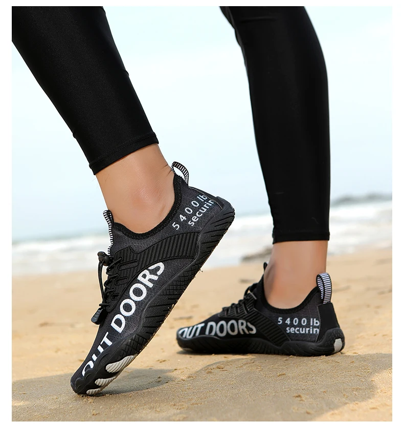 Unisex Five Fingers Barefoot Water Shoes Non-Slip Quick Dry Beach Shoes For Men Women Outdoor Swimming Surfing Fitness Sneakers