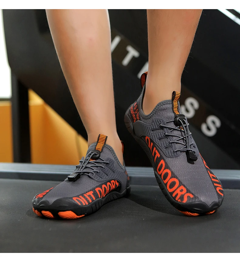 Unisex Five Fingers Barefoot Water Shoes Non-Slip Quick Dry Beach Shoes For Men Women Outdoor Swimming Surfing Fitness Sneakers