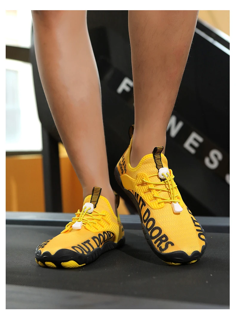 Unisex Five Fingers Barefoot Water Shoes Non-Slip Quick Dry Beach Shoes For Men Women Outdoor Swimming Surfing Fitness Sneakers