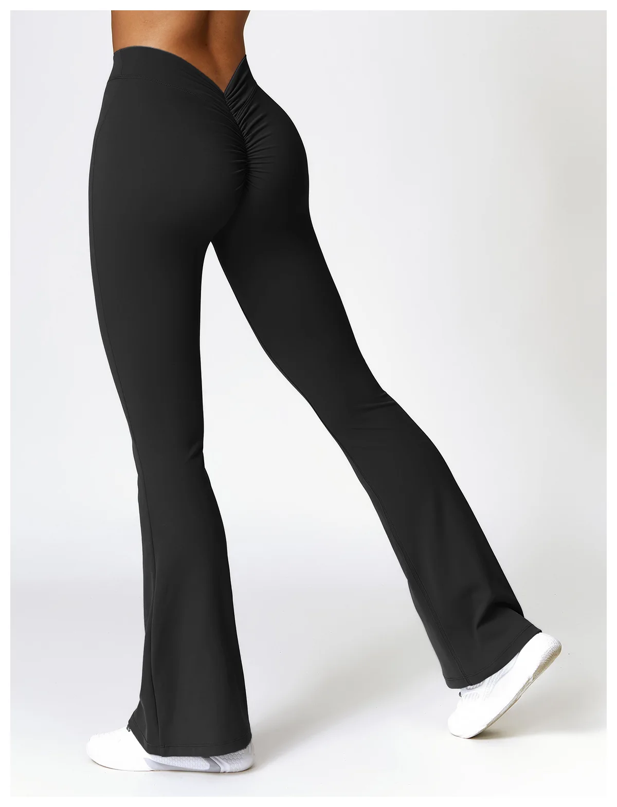 High Waist Flare Leggings Yoga Pants Women Wide Leg Pants Women Gym Workout Fitness Sports Flared Pants Latin Dance Trousers