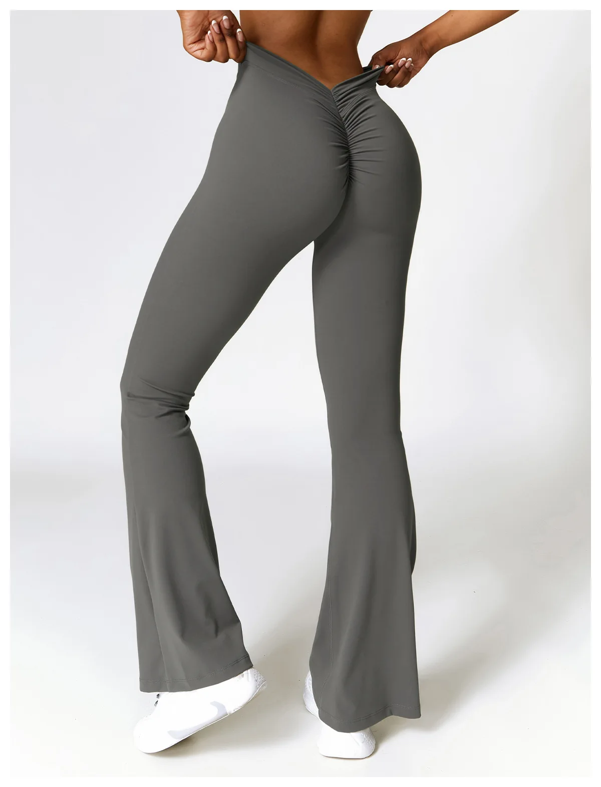 High Waist Flare Leggings Yoga Pants Women Wide Leg Pants Women Gym Workout Fitness Sports Flared Pants Latin Dance Trousers