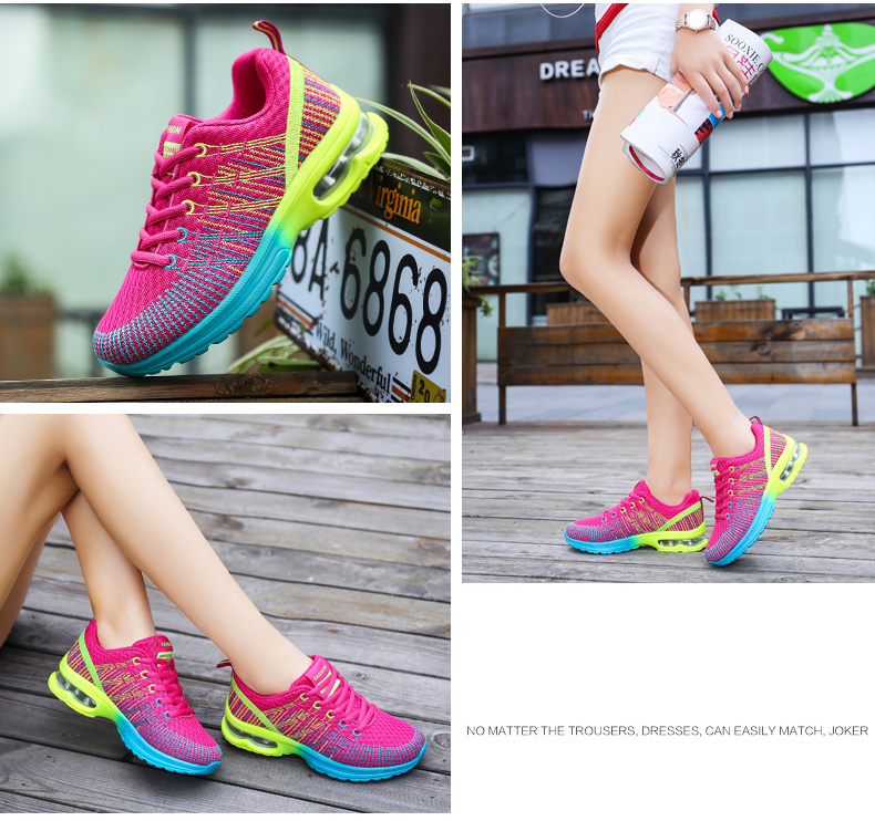 Running Shoes for Women Outdoor Breathable Fashion Womens Jogging Shoes 2025 Fitness Sneakers Colorful Cushion Sneaker Female