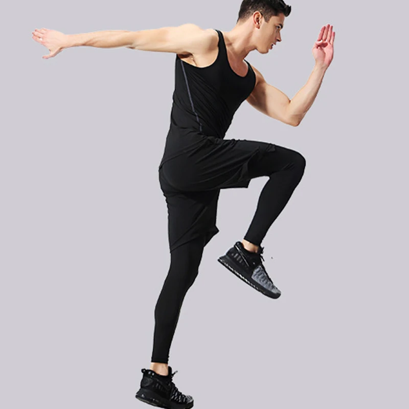 Men Compression Sport Pants Quick Dry Fitness Gym Tights Running Leggings Training Sport Tights Basketball Man Football Clothes