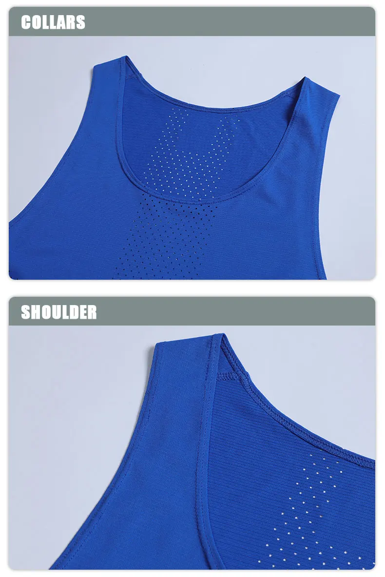 Men Leisure Sleeveless T-shirt Basketball Activewear Fitness Workout Sleeveless Tank Breathable and Quick-drying Running Top