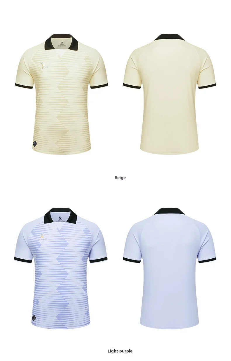 Kelme Soccer T-shirt Sports Leisure Running Gym Exercise Training Elastic Quick Drying Short Sleeve T-shirt Men's Polo Top