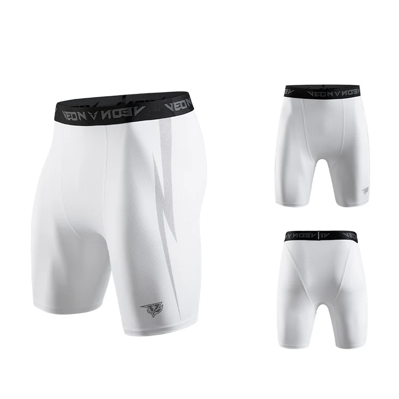 Black Compression Shorts Men Spandex Sport Shorts Athletic Workout Running Performance Baselayer Underwear