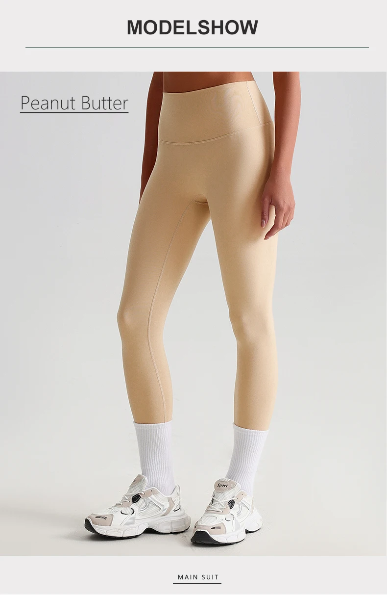Buttery Soft Spandex Gym Tights Tummy Control Yoga Pants No Camel Toe High Waist Sport Leggings Push Up Running Pants For Women