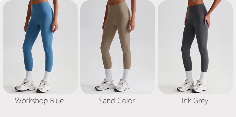 Buttery Soft Spandex Gym Tights Tummy Control Yoga Pants No Camel Toe High Waist Sport Leggings Push Up Running Pants For Women