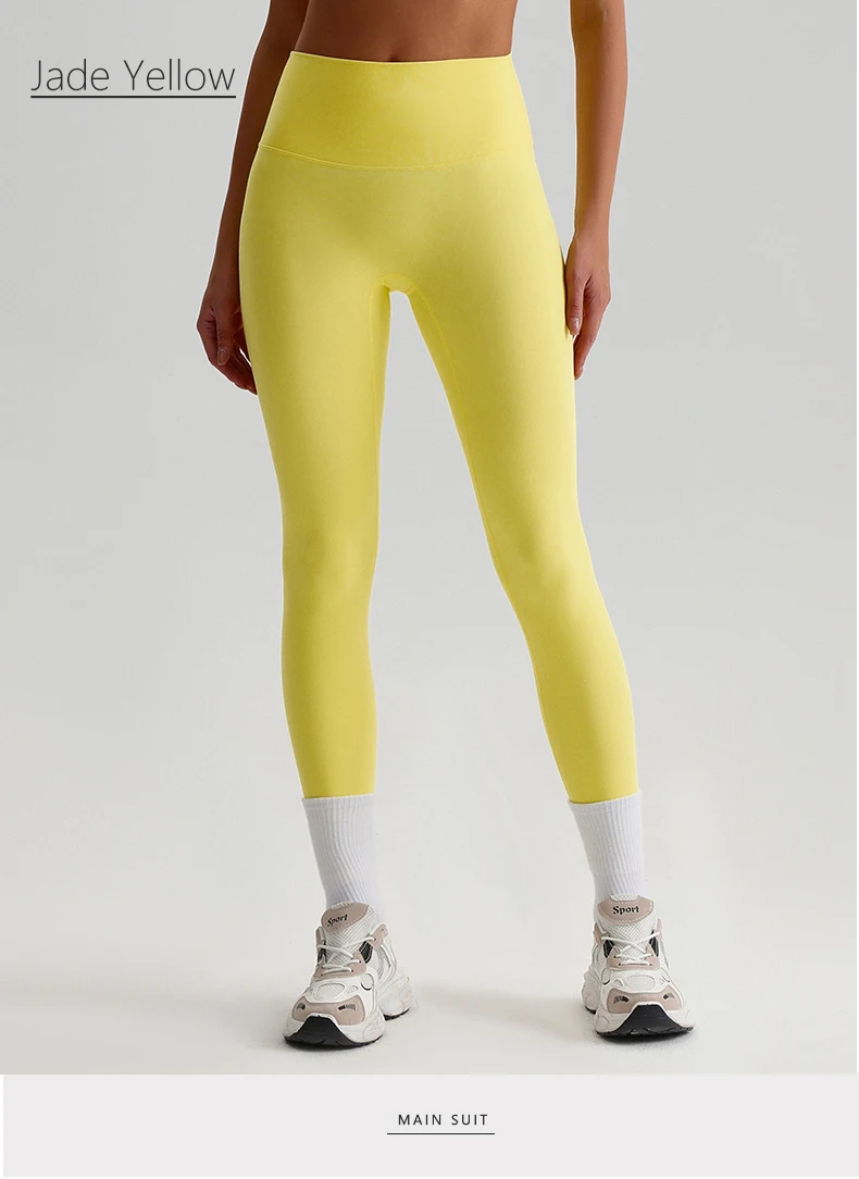 Buttery Soft Spandex Gym Tights Tummy Control Yoga Pants No Camel Toe High Waist Sport Leggings Push Up Running Pants For Women
