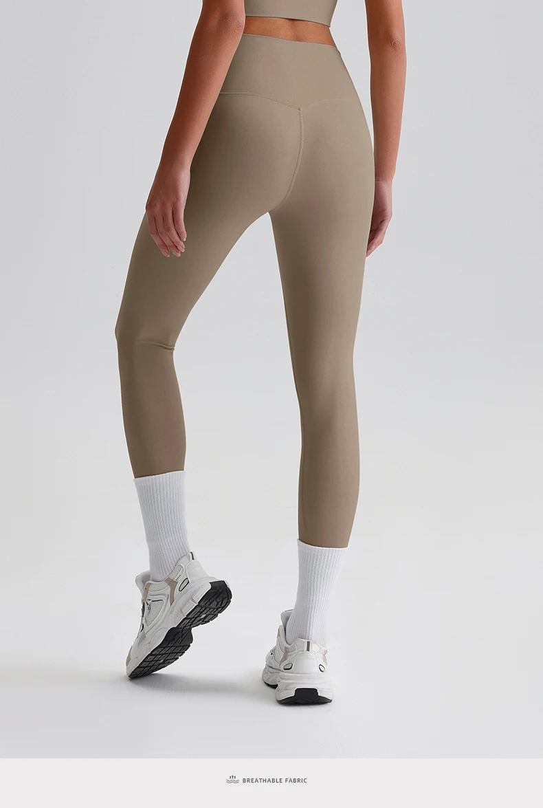 Buttery Soft Spandex Gym Tights Tummy Control Yoga Pants No Camel Toe High Waist Sport Leggings Push Up Running Pants For Women