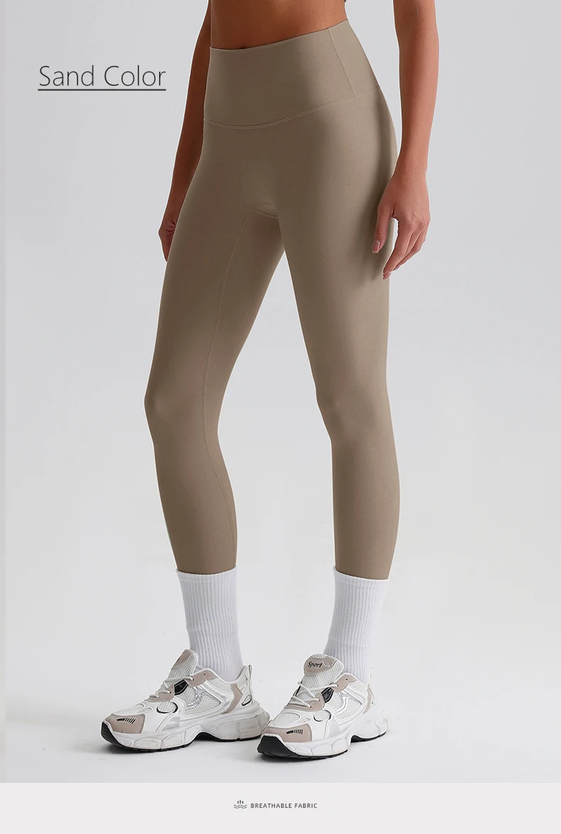 Buttery Soft Spandex Gym Tights Tummy Control Yoga Pants No Camel Toe High Waist Sport Leggings Push Up Running Pants For Women